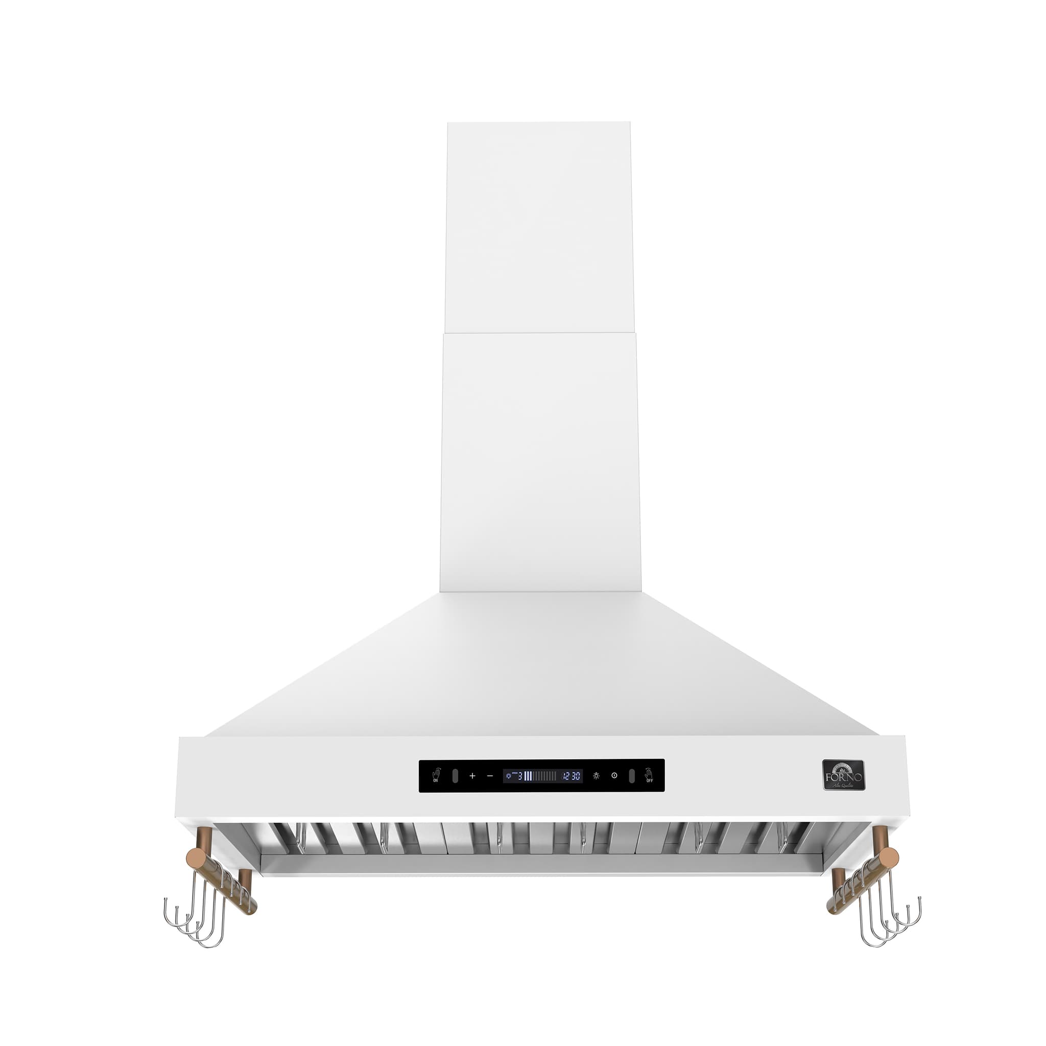 Forno Cappa 30-Inch Under Cabinet Range Hood, Stainless Steel, 200 CFM, Convertible, LED Lighting
