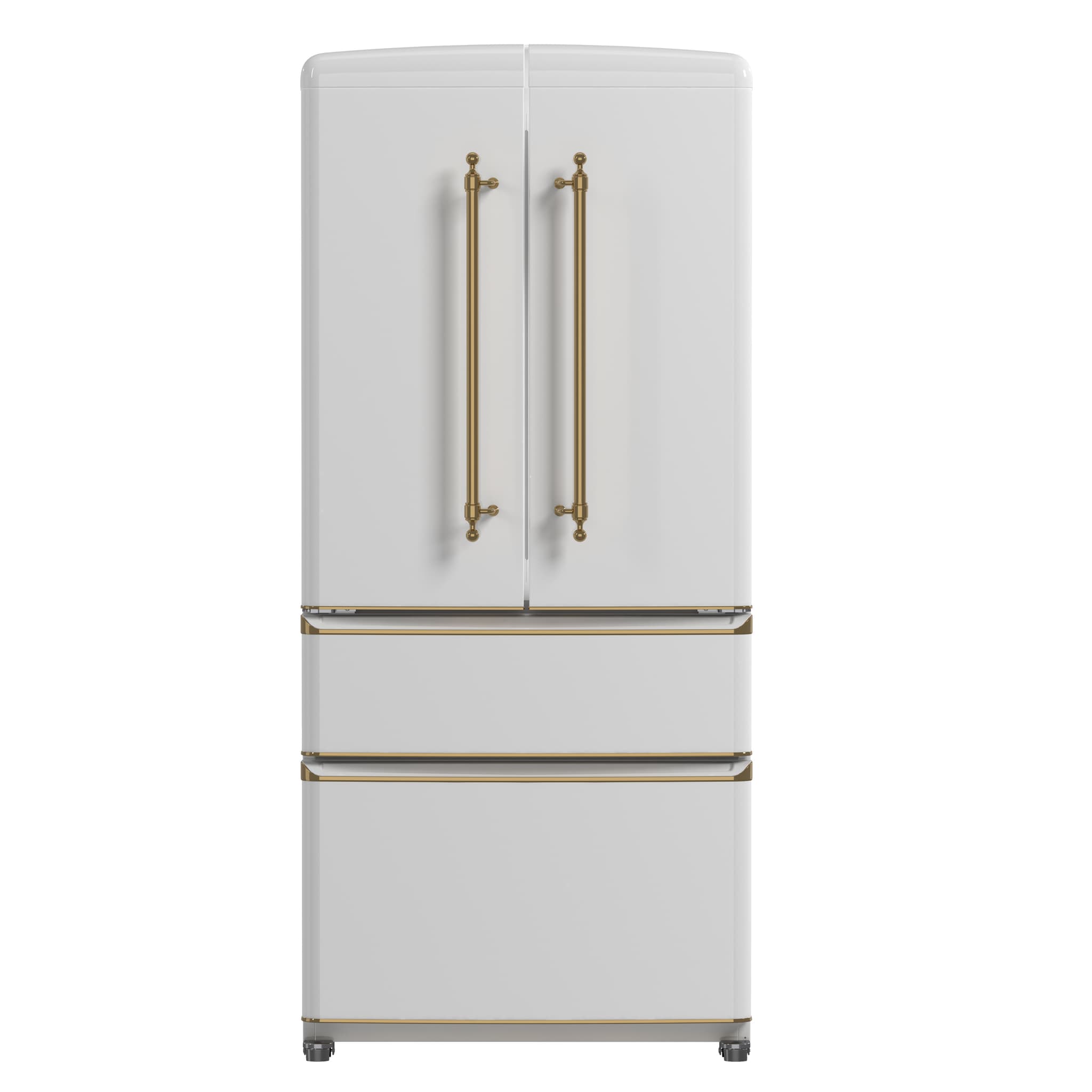 Forno Moena 40-Inch French Door Refrigerator, Stainless Steel, 19.2 cu.ft, Decorative Grill, ENERGY STAR Certified
