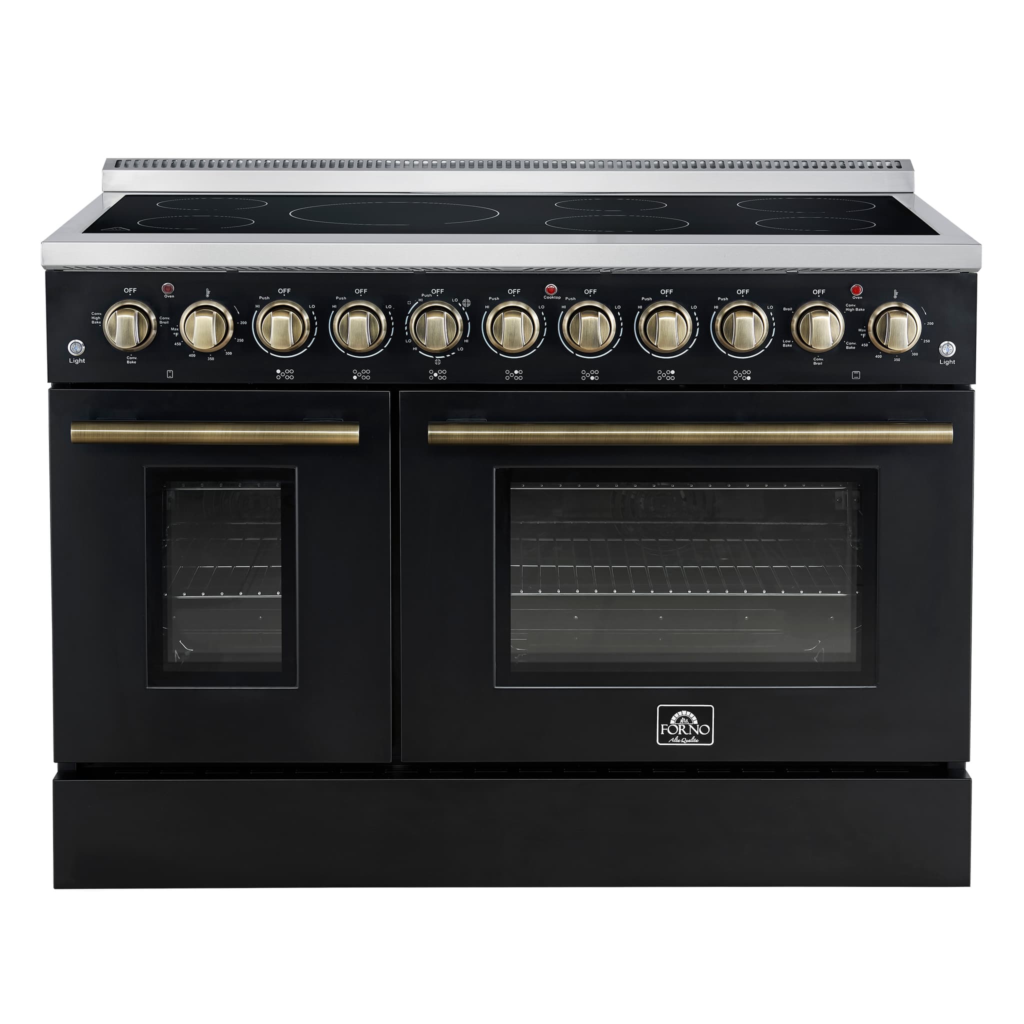 Forno Pallerano 20 Inch Freestanding Electric Range in Black, Canada Version, Plug and Cord Included