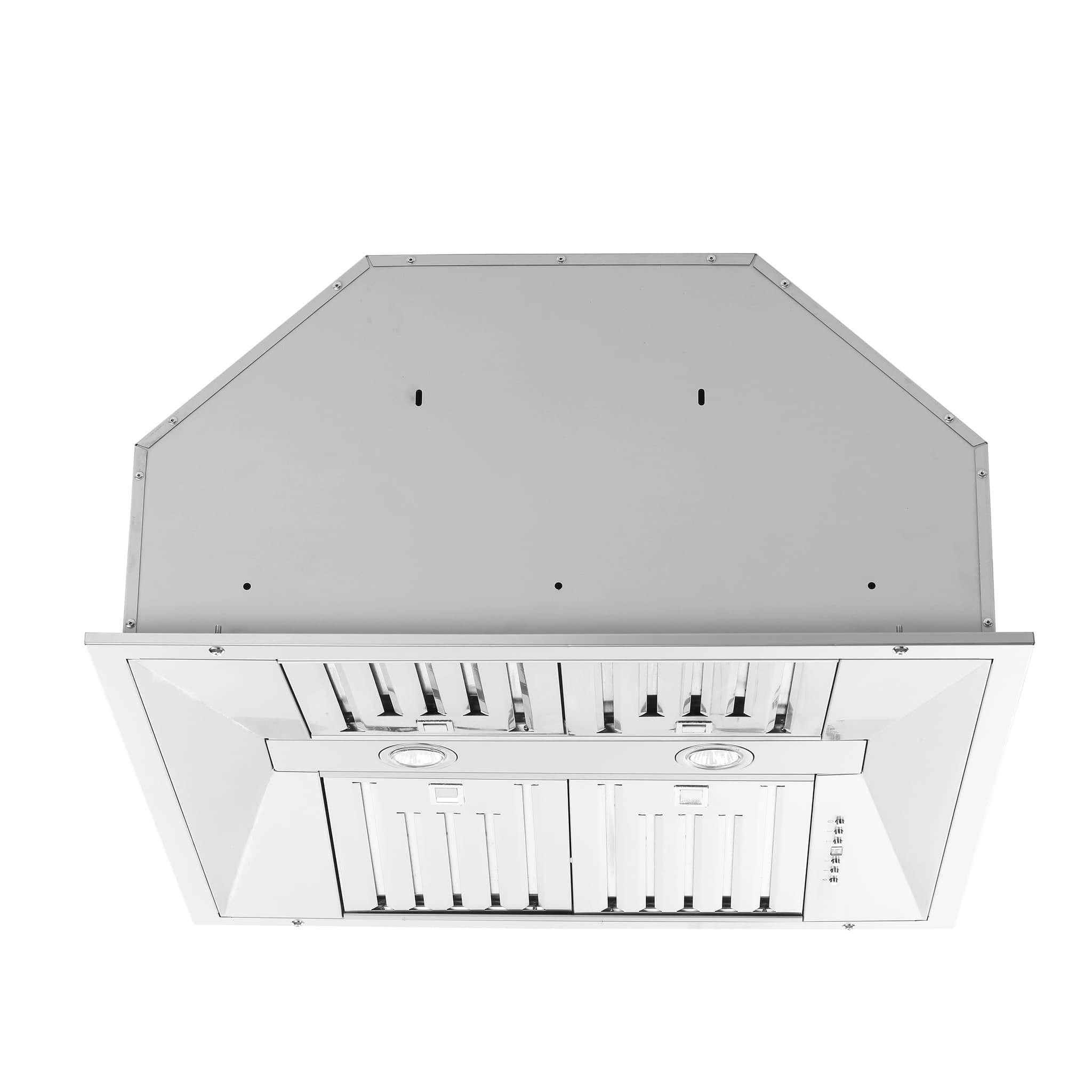 Forno Palazzo 48-Inch Wall Mounted Range Hood, Stainless Steel, Heavy Duty Baffle Filters, Remote Control