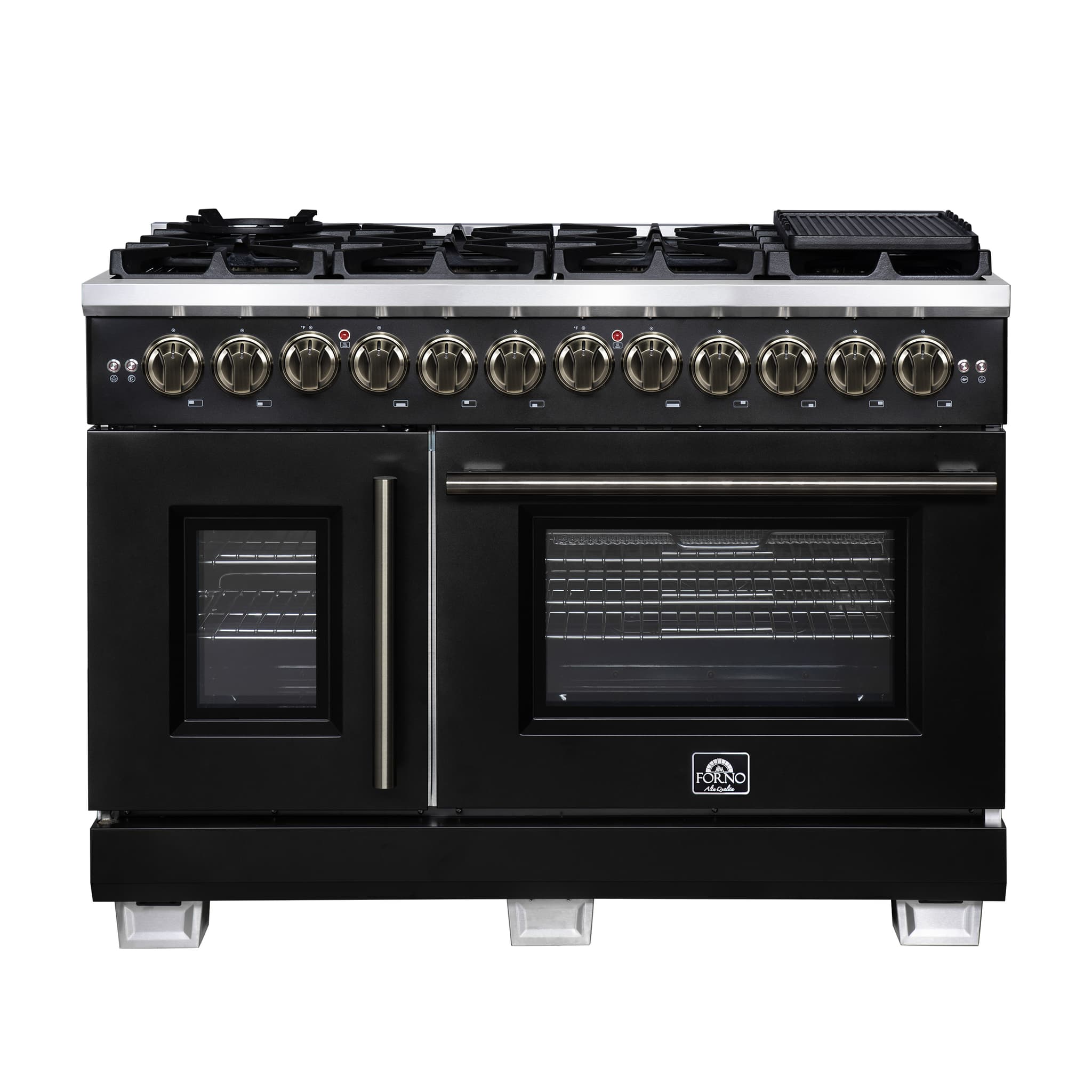 Forno Galiano 36" Freestanding Dual Fuel Range in White