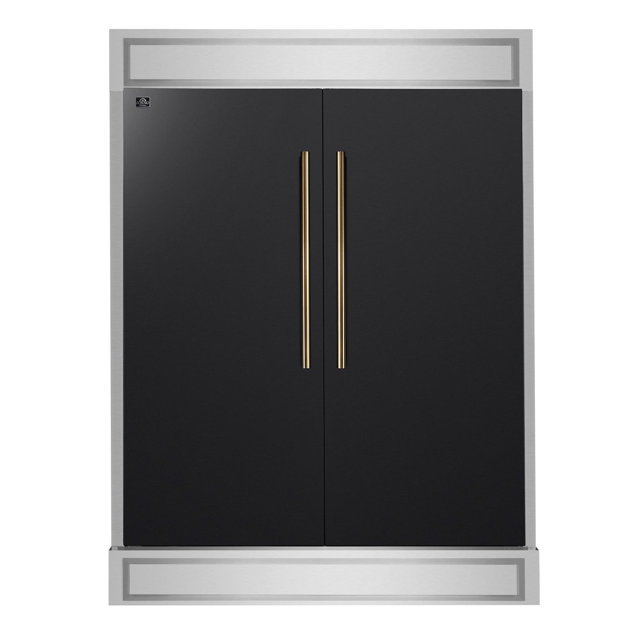 Forno Milano Espresso 31-Inch Stainless Steel Bottom Freezer Refrigerator, 17.2 cu.ft., Built-In Ice Maker, ENERGY STAR