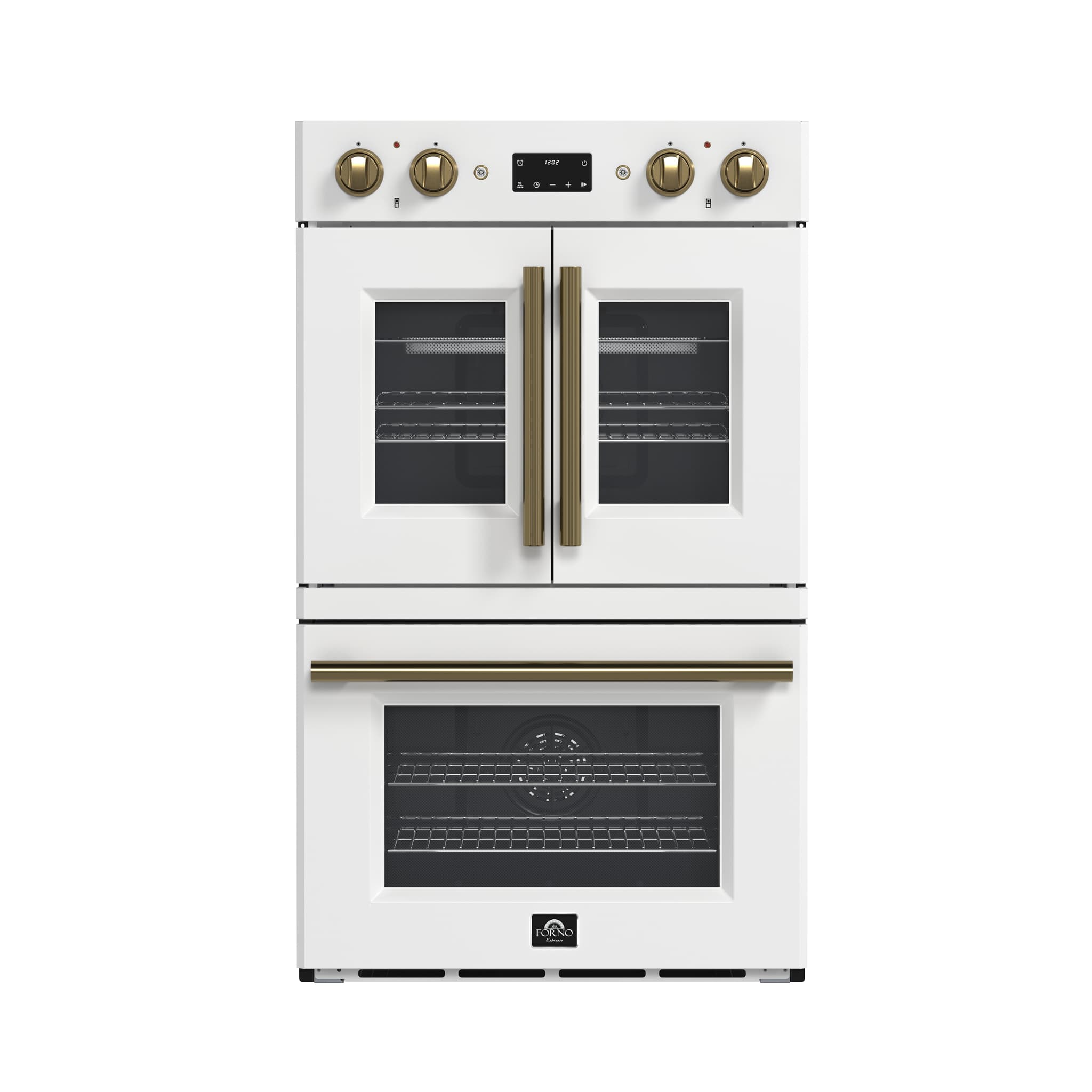 Forno Vomero 30-Inch Wall Oven, White, 5 cu.ft Capacity, 3550 Watts Convection, Mechanical Controls, Manuel Steam Clean