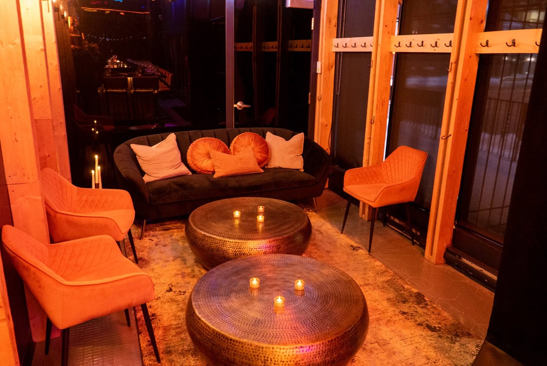 Coin cosy intime restaurant Le Lueur